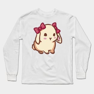 Cute coquette bunny with bows Long Sleeve T-Shirt